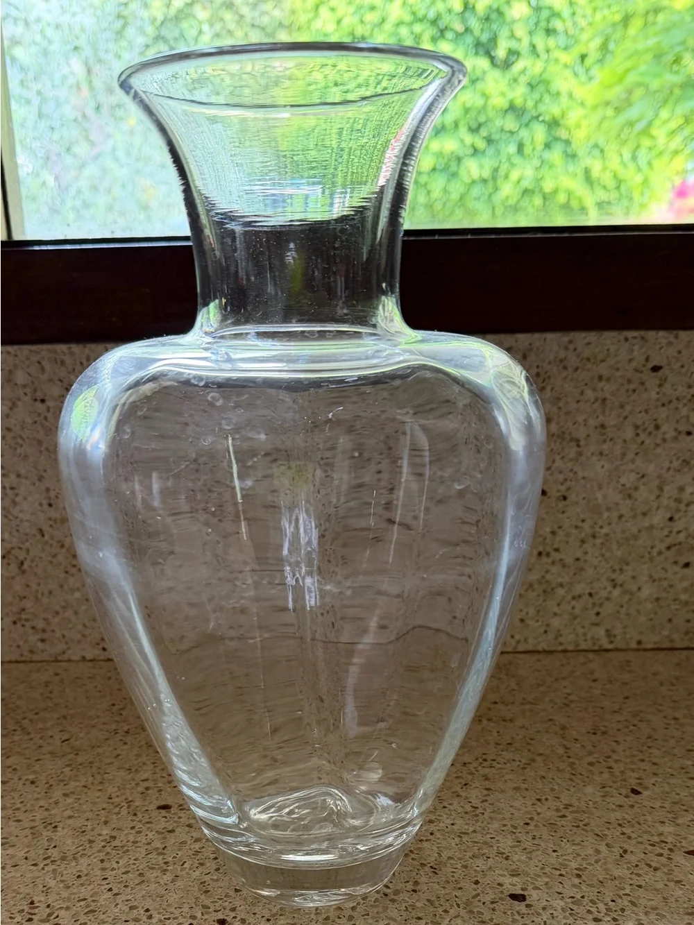 Vintage Simon Pearce Large Handblown Glass Decorative Vase 12